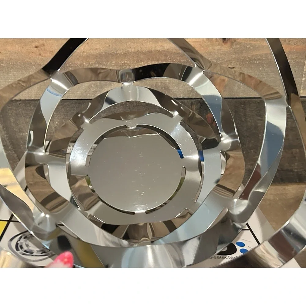 PO Selected Cotillion Bowl Designed by Frank Kerdil Stainless Steel‎ Centerpiece